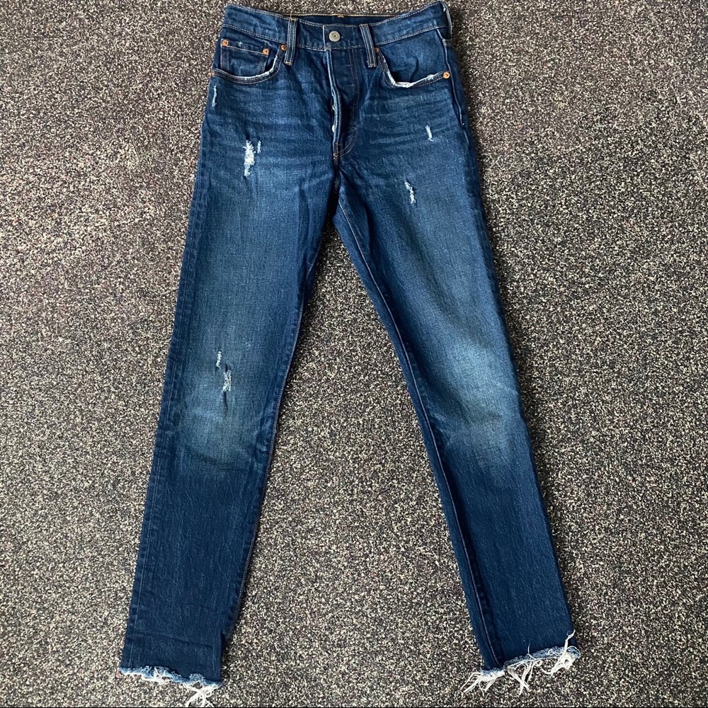 Levi’s Distressed 501s
